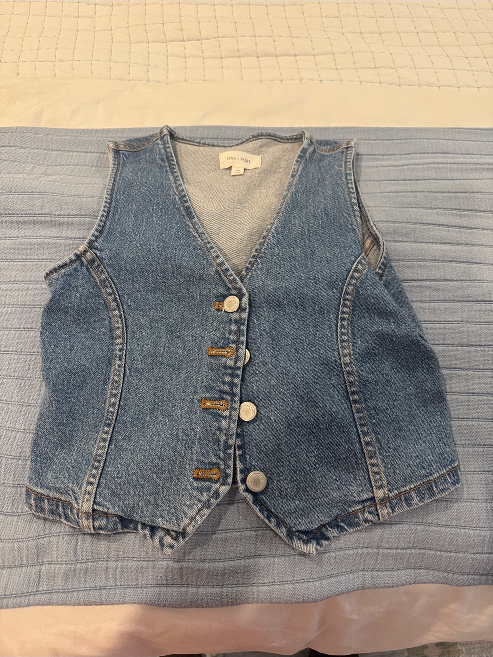 OAK + FORT denim vest